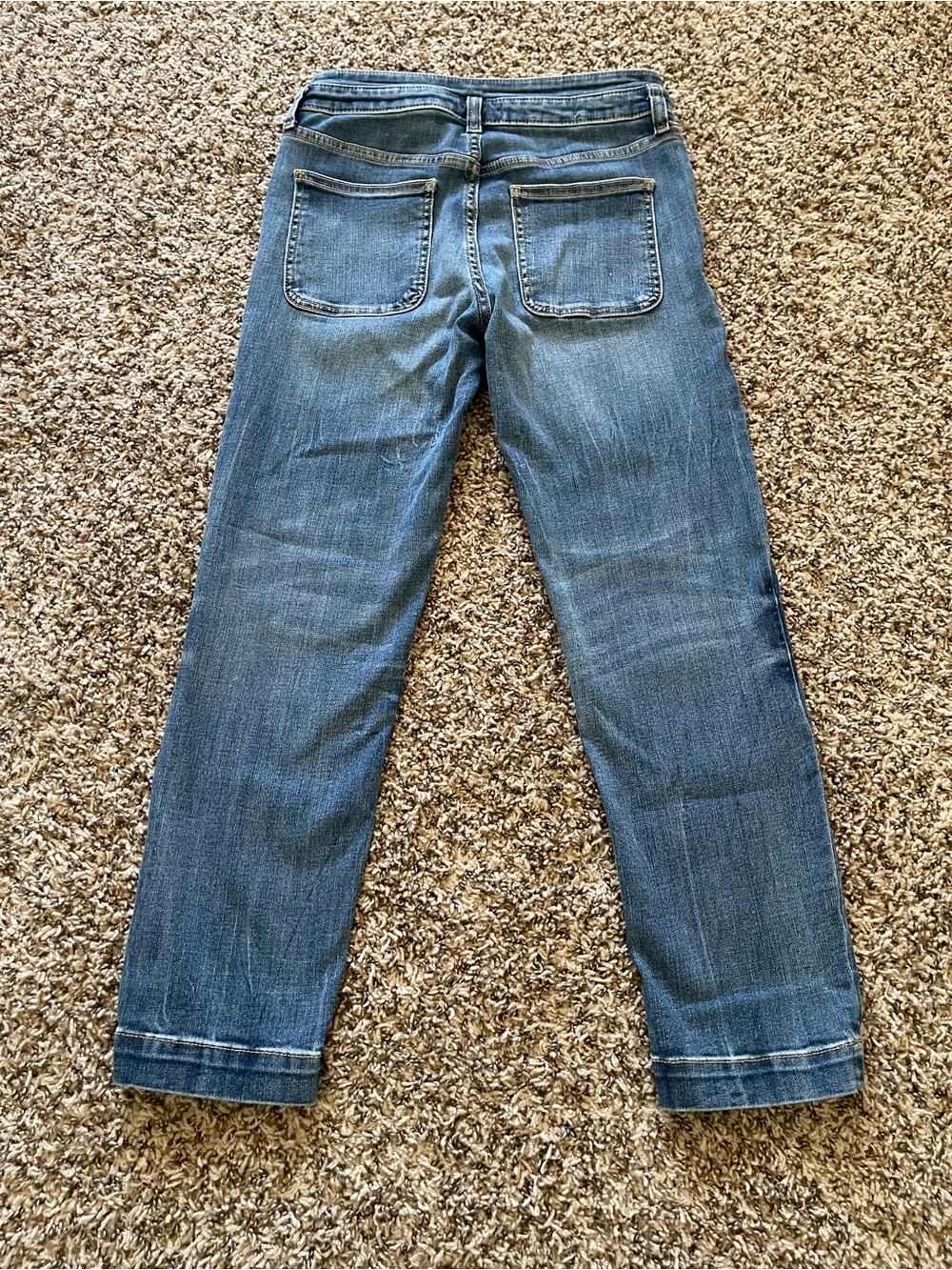 Anthropologie Pilcro High Rise Denim Legging Slim Jeans Button Fly Size 27 Blue - Picture 4 of 16